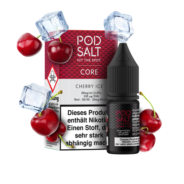 Pod Salt Core - Cherry Ice Liquid 10ml 20mg/ml