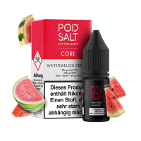Pod Salt Core - Watermelon Breeze NicSalt Liquid 10ml 20mg/ml