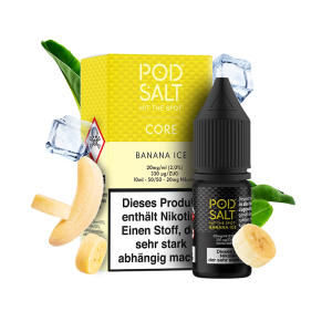 Pod Salt Core - Banana Ice NicSalt Liquid 10ml 20mg/ml