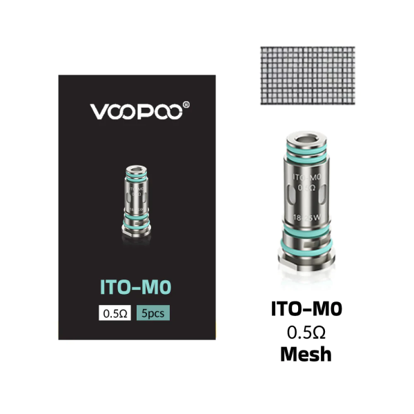Voopoo - ITO-M0 VerdampferkÃ¶pfe 0.5 Ohm 5er Pack