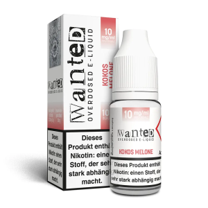 Wanted - Kokos Melone NicSalt Liquid 10ml 10mg/ml