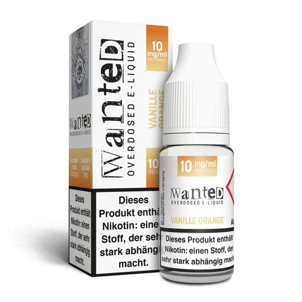 Wanted - Vanille Orange NicSalt Liquid 10ml 10mg/ml