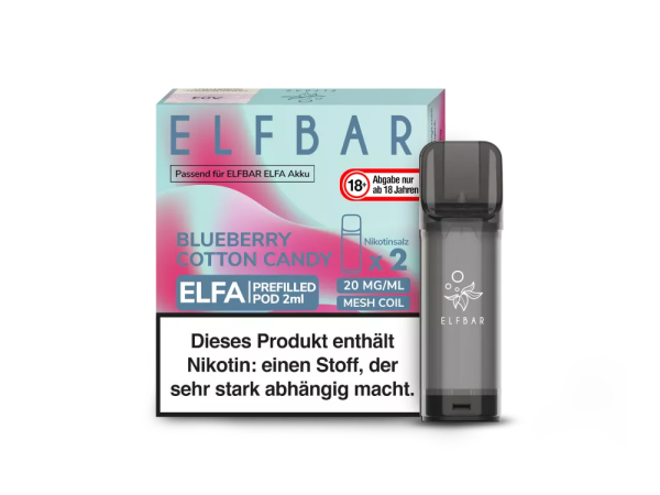 ELF Bar - ELFA Blueberry Cotton Candy Pod 20mg/ml