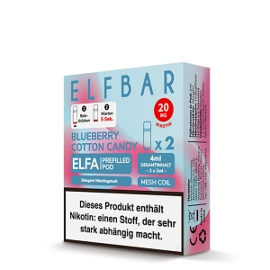 ELF Bar - ELFA Blueberry Cotton Candy Pod 20mg/ml