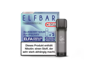 ELF Bar - ELFA Blueberry Sour Raspberry Pod 20mg/ml