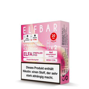 ELF Bar - ELFA Strawberry Ice Cream Pod 20mg/ml