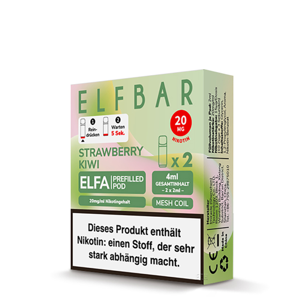 ELF Bar - ELFA Strawberry Kiwi Pod 20mg/ml