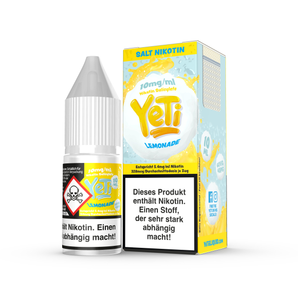 YETI NicSalt - Lemonade Liquid 10ml 10mg