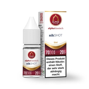 Alpha Steam - alphaklassisch Nikshot 70/30 10ml