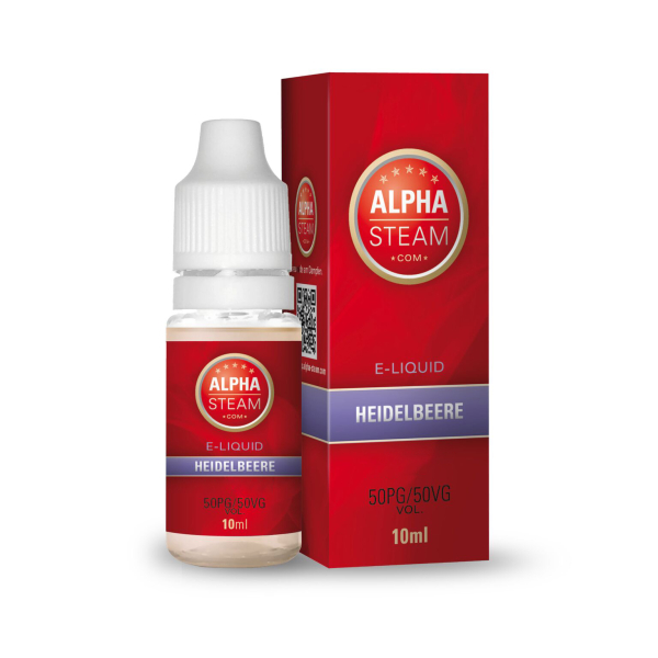 Alpha-Steam - Heidelbeere Liquid 10ml 0mg/ml