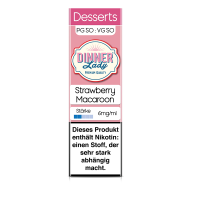 Dinner Lady - Strawberry Macaroon Liquid 10ml 6mg/ml