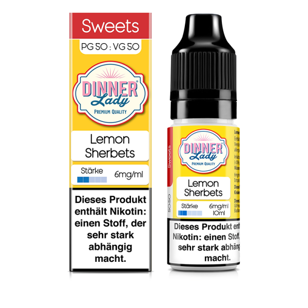 Dinner Lady - Lemon Sherbets Liquid 10ml 6mg/ml