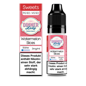 Dinner Lady - Watermelon Slices Liquid 10ml 3mg/ml