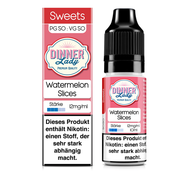 Dinner Lady - Watermelon Slices Liquid 10ml 12mg/ml