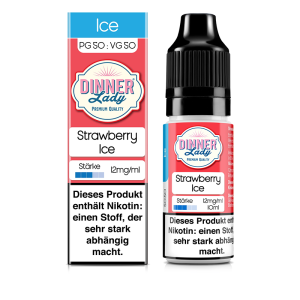 Dinner Lady - Strawberry Ice Liquid 10ml 12mg/ml