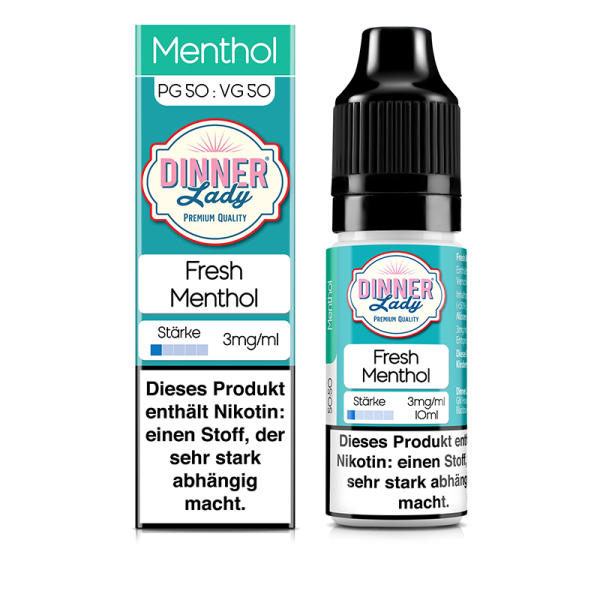 Dinner Lady - Fresh Menthol Liquid 10ml 3mg/ml