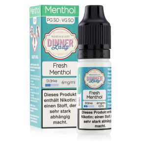 Dinner Lady - Fresh Menthol Liquid 10ml 6mg/ml