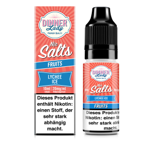 Dinner Lady Nic Salt - Lychee Ice Liquid 10ml 20mg/ml