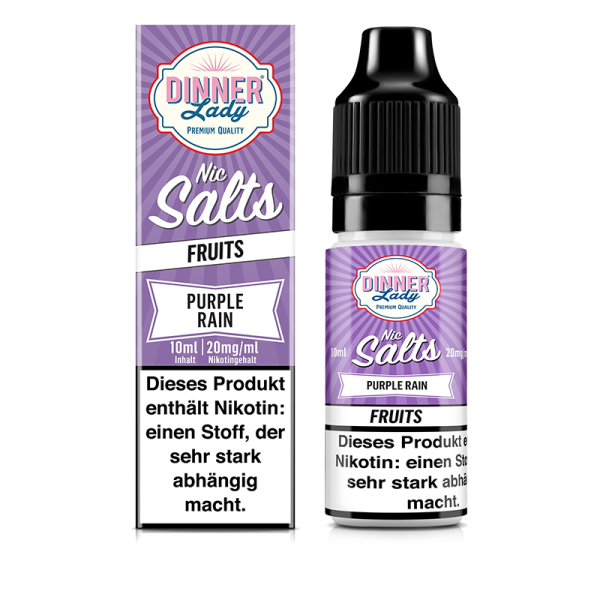 Dinner Lady Nic Salt - Purple Rain Liquid 10ml 20mg/ml