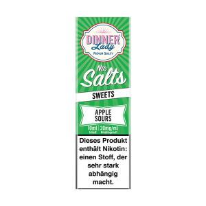 Dinner Lady Nic Salt - Apple Sours Liquid 10ml 20mg/ml
