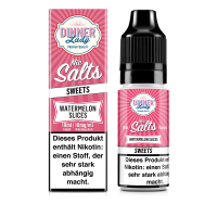 Dinner Lady Nic Salt - Watermelon Slices Liquid 10ml 10mg/ml