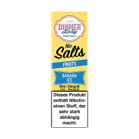Dinner Lady Nic Salt - Banana Ice Liquid 10ml 20mg/ml