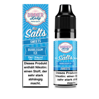 Dinner Lady Nic Salt - Bubblegum Ice Liquid 10ml 20mg/ml