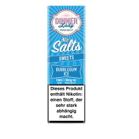 Dinner Lady Nic Salt - Bubblegum Ice Liquid 10ml 10mg/ml