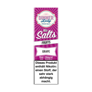 Dinner Lady Nic Salt - Grape Liquid 10ml 20mg/ml