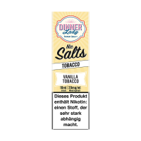 Dinner Lady Nic Salt - Vanilla Tobacco Liquid 10ml 20mg/ml