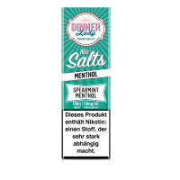 Dinner Lady Nic Salt - Spearmint Menthol Liquid 10ml 10mg/ml