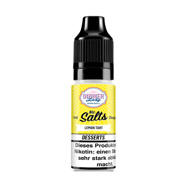 Dinner Lady Nic Salt - Lemon Tart Liquid 10ml 20mg/ml