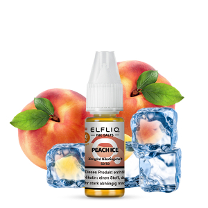 Elfliq by Elfbar Nic Salt - Peach Ice Liquid 10ml 20mg/ml