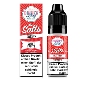 Dinner Lady Nic Salt - Sweet Fruits Liquid 10ml 20mg/ml