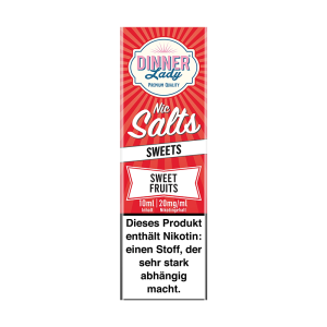 Dinner Lady Nic Salt - Sweet Fruits Liquid 10ml 20mg/ml