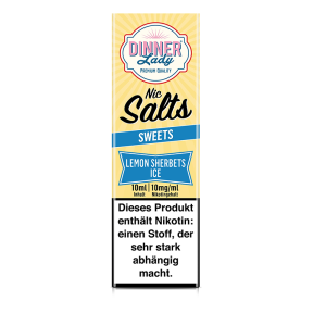Dinner Lady Nic Salt - Lemon Sherbets Ice Liquid 10ml...