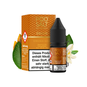 Pod Salt Origin - Virginia Gold NicSalt Liquid 10ml 11mg/ml
