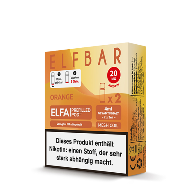 ELF Bar - ELFA Orange Pod 20mg/ml