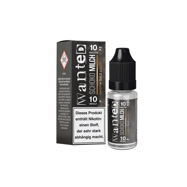 Wanted - Schokomilch NicSalt Liquid 10ml 20mg/ml