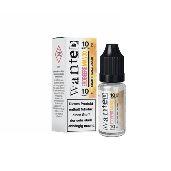 Wanted - Erdbeere Mango NicSalt Liquid 10ml 20mg/ml