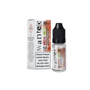 Wanted - Kirsche Limette NicSalt Liquid 10ml 10mg/ml