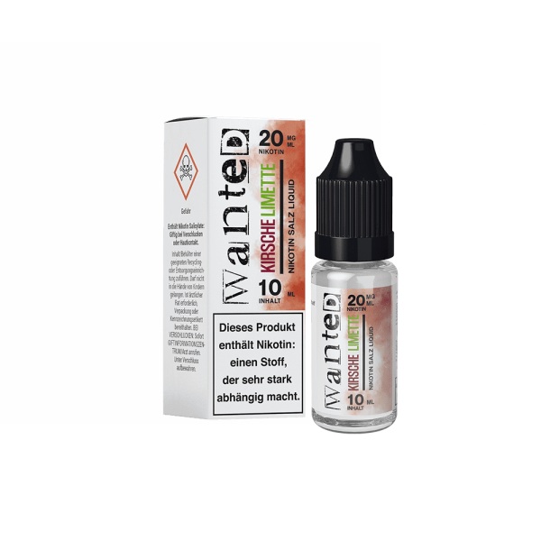 Wanted - Kirsche Limette NicSalt Liquid 10ml 20mg/ml