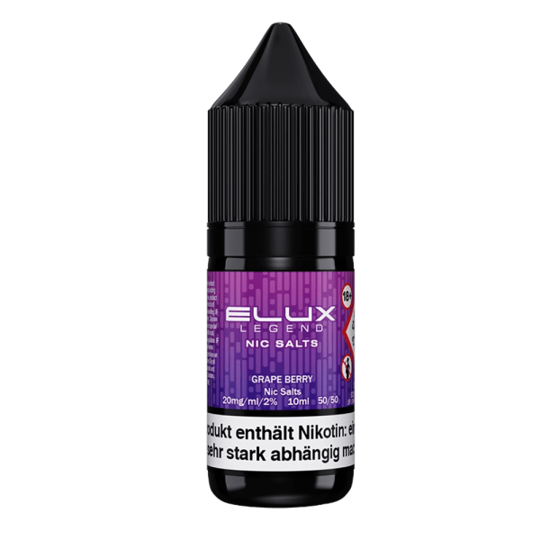 ELUX Nic Salt - Grape Berry Liquid 10ml 10mg/ml
