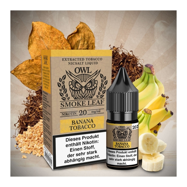 OWL Smoke Leaf - Banana Tobacco Liquid 10mg/ml