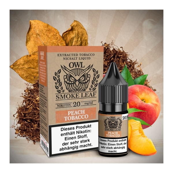 OWL Smoke Leaf - Peach Tobacco Liquid 20mg/ml