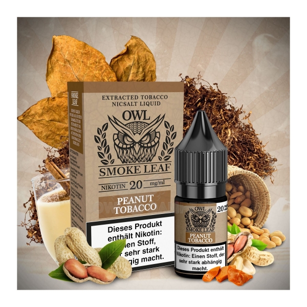 OWL Smoke Leaf - Peanut Tobacco Liquid 10mg/ml