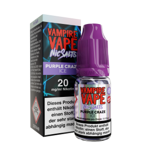 Vampire Vape Nic Salt - Purple Craze Ice Liquid 10ml -...