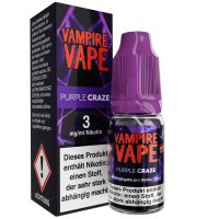 Vampire Vape - Purple Craze Liquid 10ml - 6mg/ml