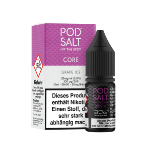 Pod Salt Core - Grape Ice Liquid 10ml 20mg/ml