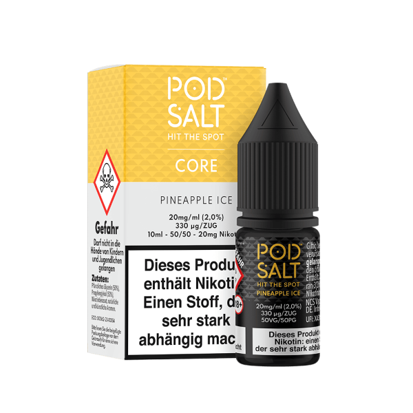 Pod Salt Core - Pineapple Ice Liquid 10ml 11mg/ml